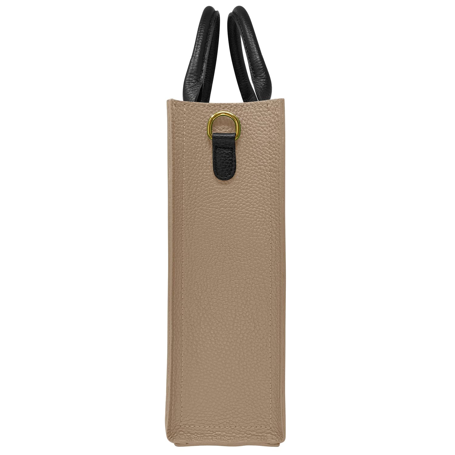 Parubi Women's Handbag with Shoulder Strap, Genuine Soft Leather, Made in Italy, Large Elegant Semi-Structured Shopping Tote with Handles - Clizia Model - Perfect for Work, Travel & Daily Use