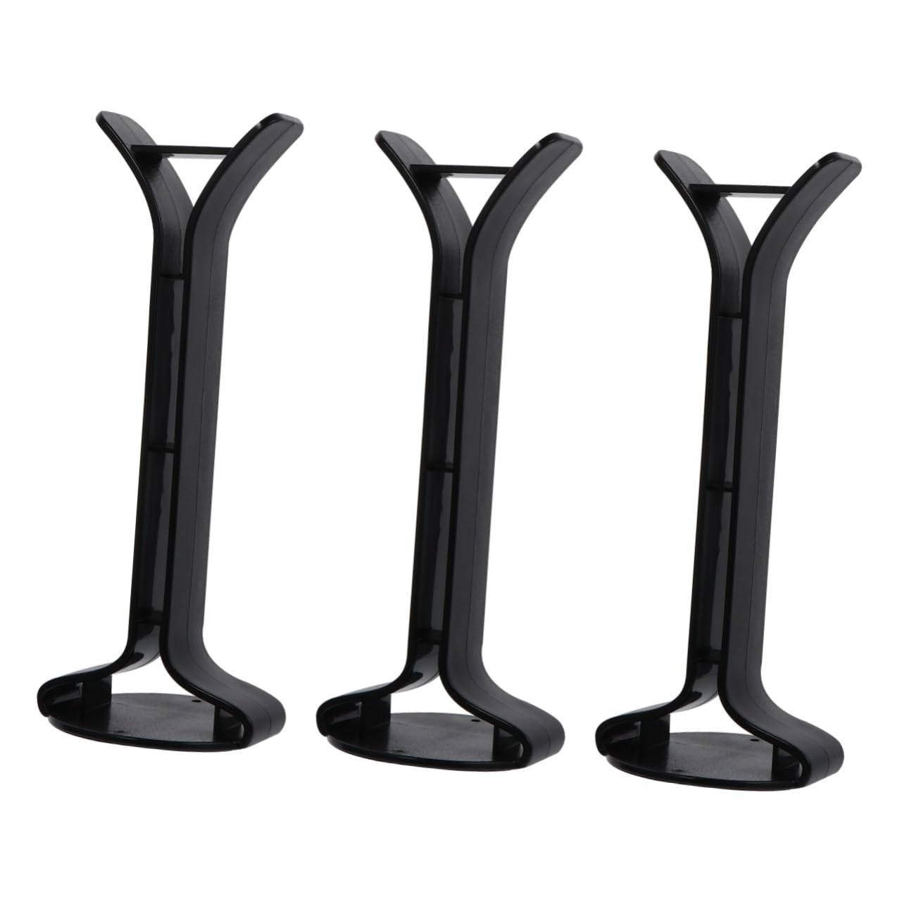 Uonlytech 3 Pack Headphone Display Stand - Premium Headset Holder for Desk, Shelf, or Store - Perfect for Organizing Wireless Earbuds, Gaming Headsets & Studio Headphones in Home, Office or Retail Display