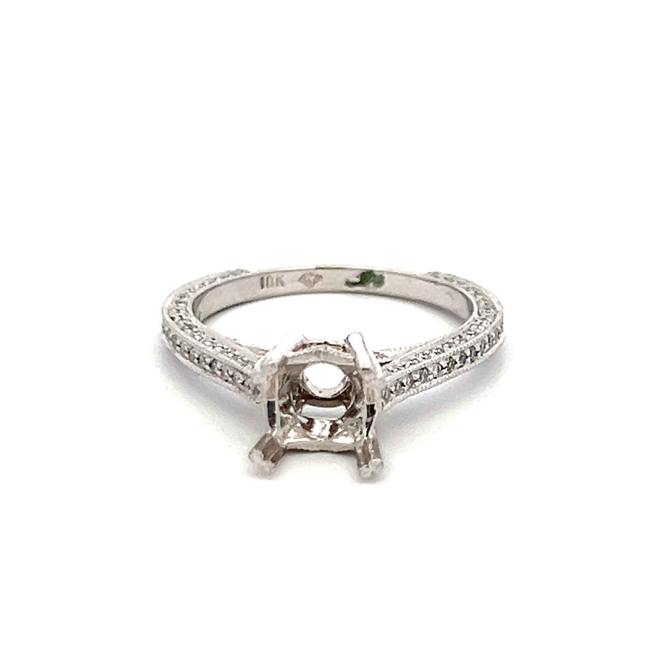 0.45 Carat Round Brilliant I SI1 Diamond Engagement Ring in 18K White Gold - Perfect for Proposals, Weddings & Anniversary Gifts
