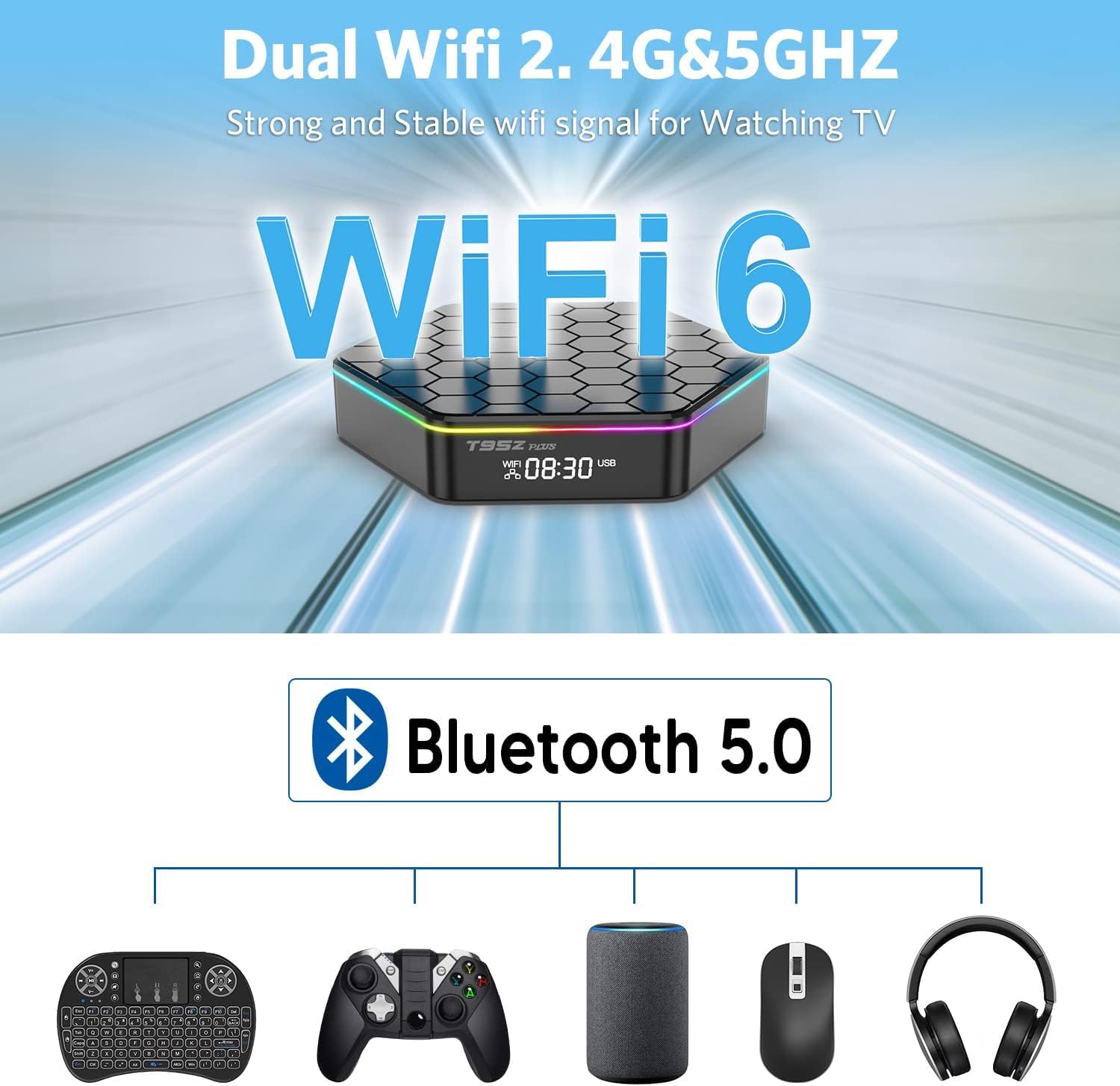 Allwinner H618 Android 12.0 TV Box - 4GB RAM 64GB ROM Smart Streaming Media Player with 6K HD/H.265, Dual-Band WiFi, BT 5.0 & Ethernet - Perfect for Netflix, YouTube & Home Entertainment