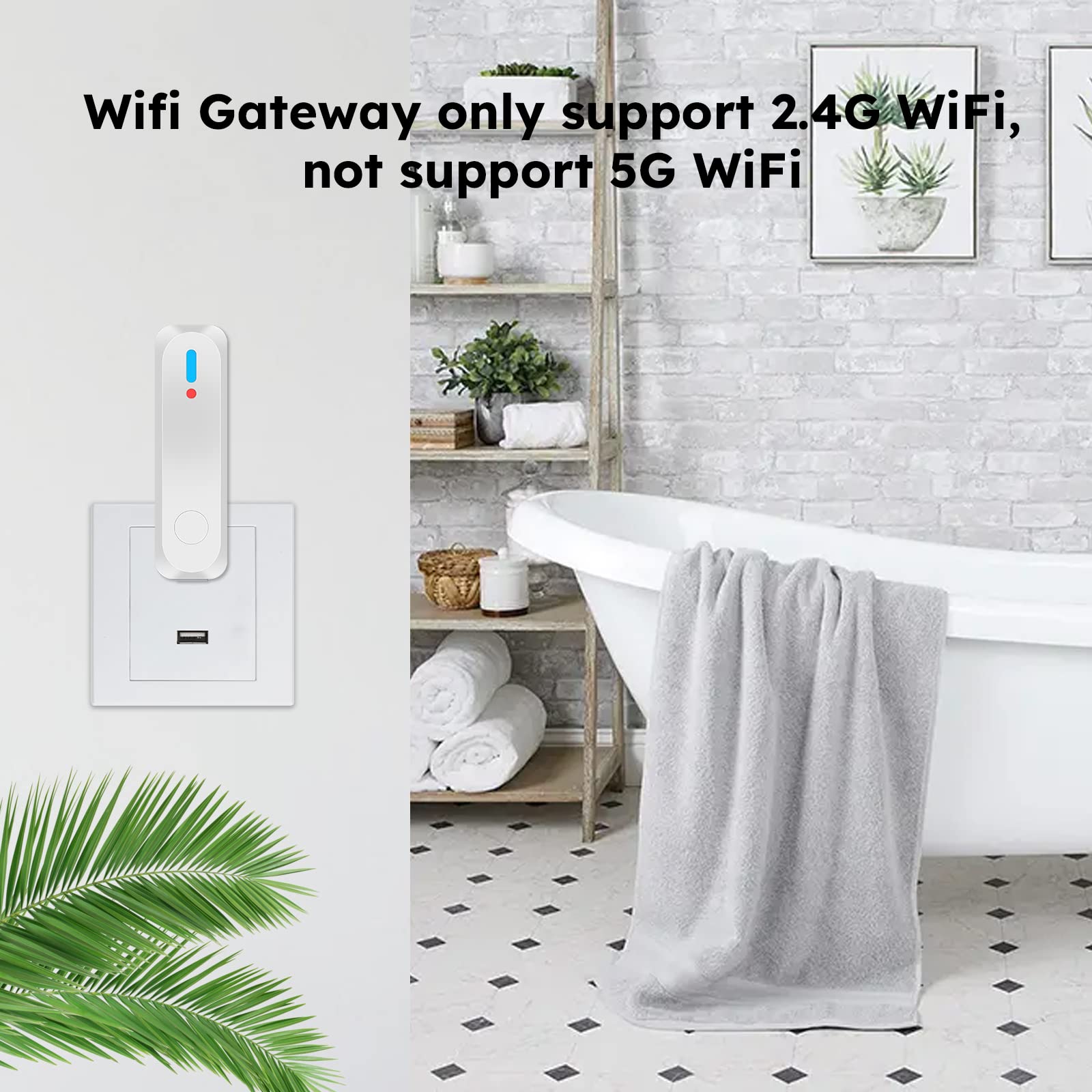 4 Pack WiFi Water Leak Detectors with 120dB Loud Alarm - Smart Leak Sensor for Home, Kitchen, Bathroom & Basement - Drip Alert System for Laundry & Bedrooms (5G WiFi Not Supported) by OUVOPO - Prevent Flood Damage & Protect Your Property