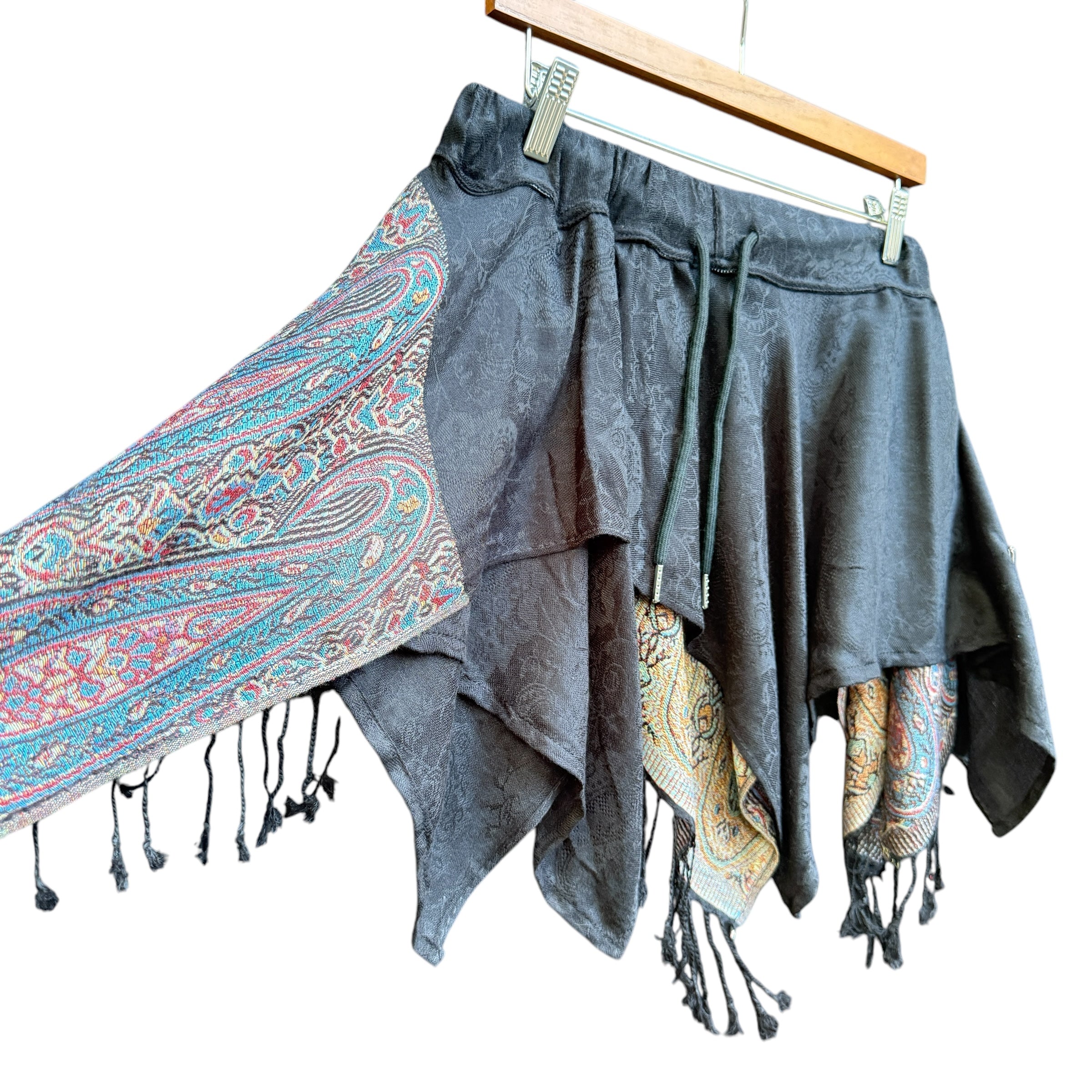 FAIRY PASH SKIRT - Unique Black Flowy Maxi Skirt for Women | Boho Chic Summer Dress | Perfect for Beach, Vacation & Festival Outfits