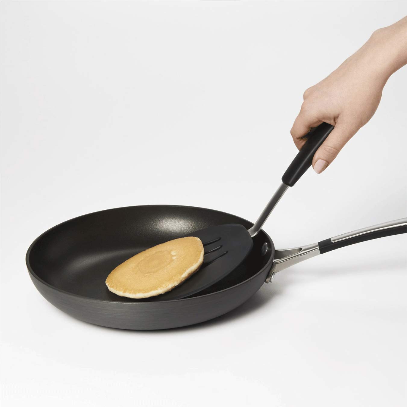 Premium Silicone Turner Spatula - Heat-Resistant Non-Stick Pancake Flipper, Egg Turner & Omelet Spatula for Cooking - Wide Rubber Kitchen Utensil for Flipping Burgers, Fish & Large Foods - Perfect for Breakfast, Baking & Grilling