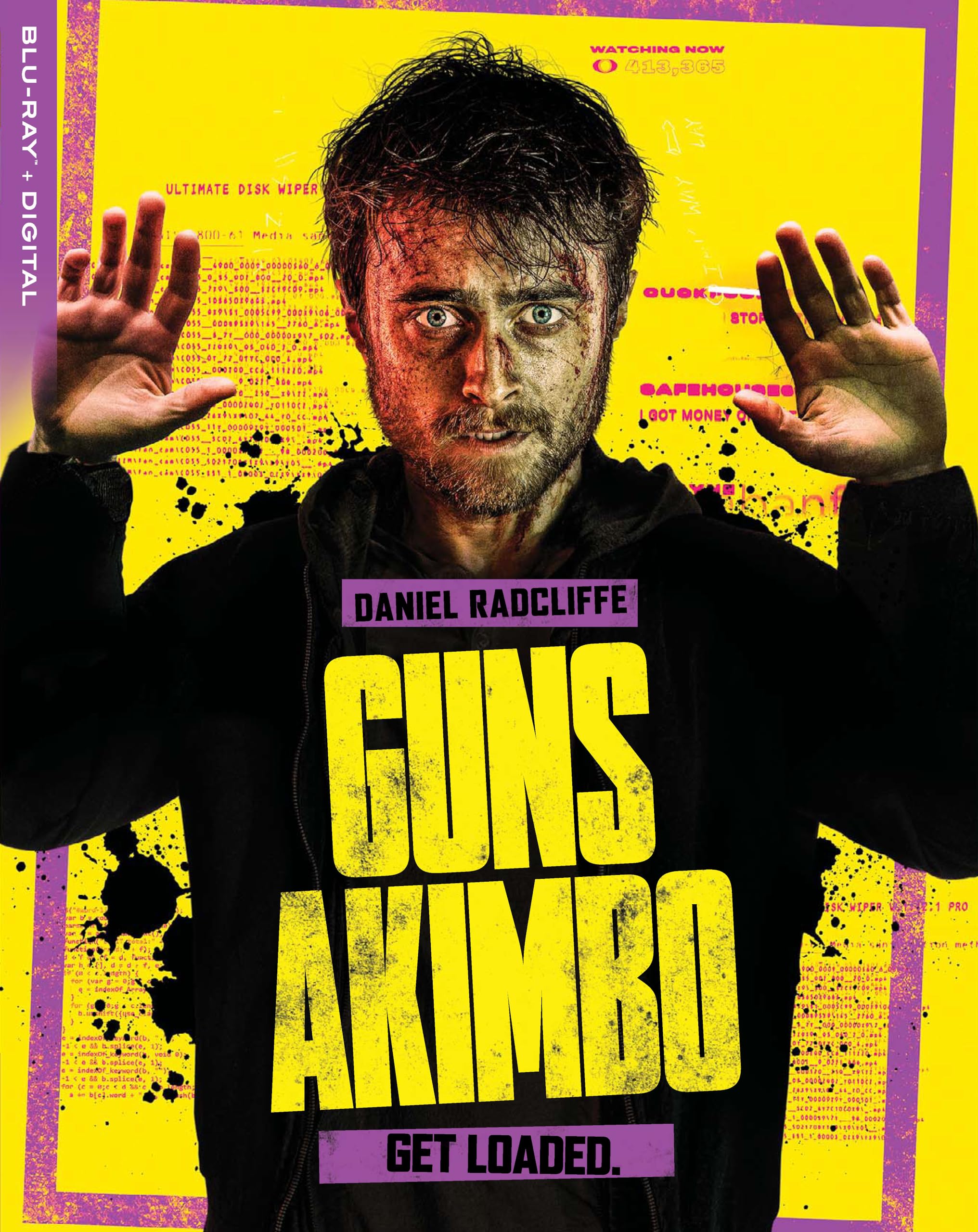GUNS AKIMBO Blu-ray Digital - Action Movie with Daniel Radcliffe | Perfect for Movie Nights & Action Film Lovers
