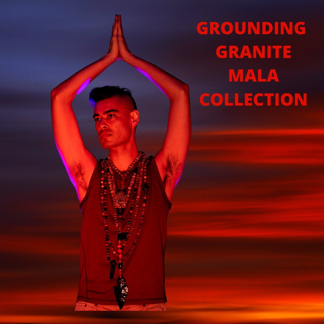 Authentic African Granite Mala Beads - Handcrafted Meditation Prayer Beads for Yoga, Mindfulness & Spiritual Healing | Durable & Natural Stone Jewelry