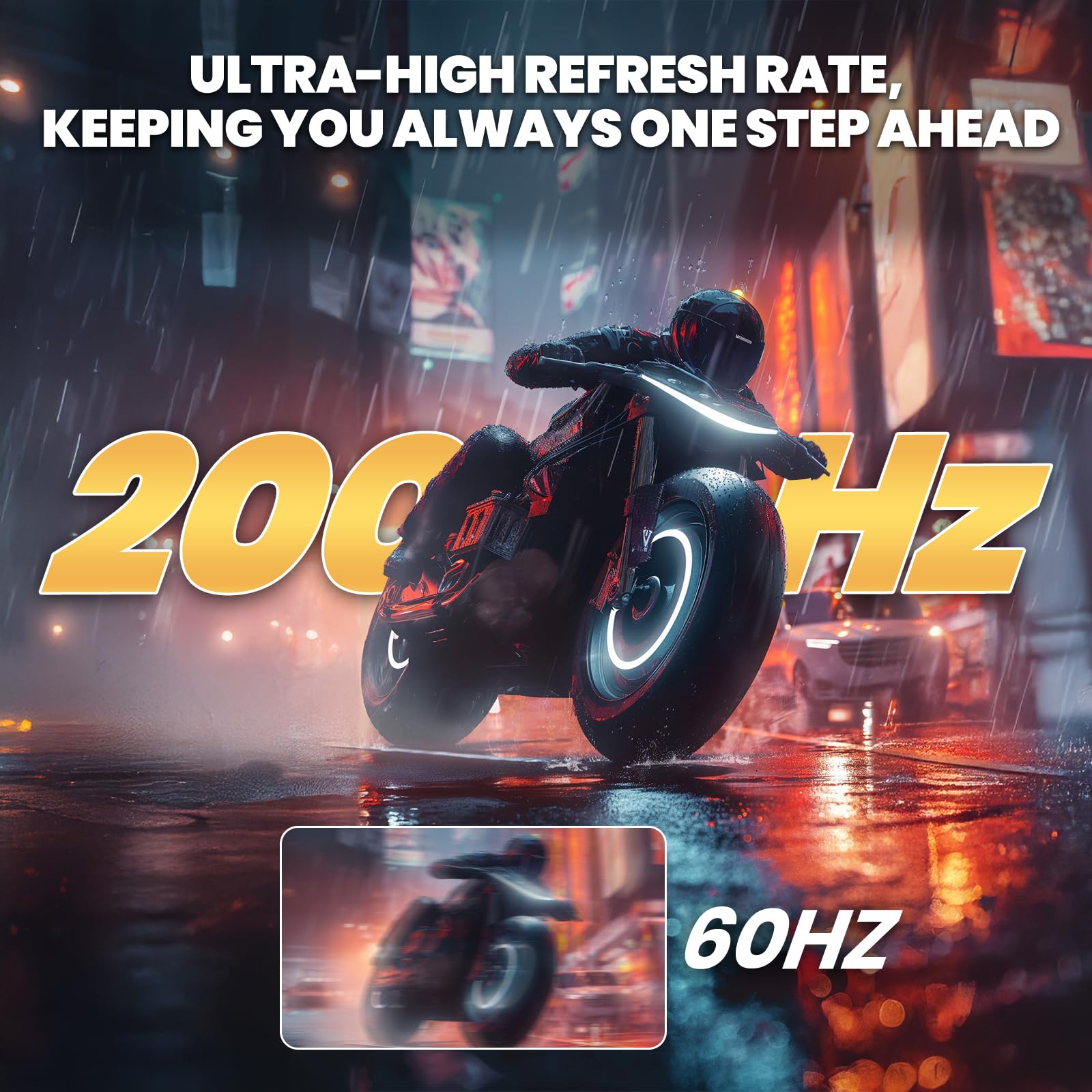 CRUA 30 Inch Ultra-Wide Gaming Monitor - 200Hz Refresh Rate, 21:9 WFHD (2560x1080) IPS Display, 99% sRGB, AMD FreeSync, HDMI 2.0 & DP 1.4 - Wall Mountable & Tilt Adjustable - Perfect for Esports, Streaming & Multi-Tasking