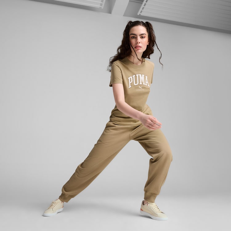 PUMA Women's Squad Oak Tee - Soft Cotton Short Sleeve T-Shirt for Casual Wear & Gym Workouts