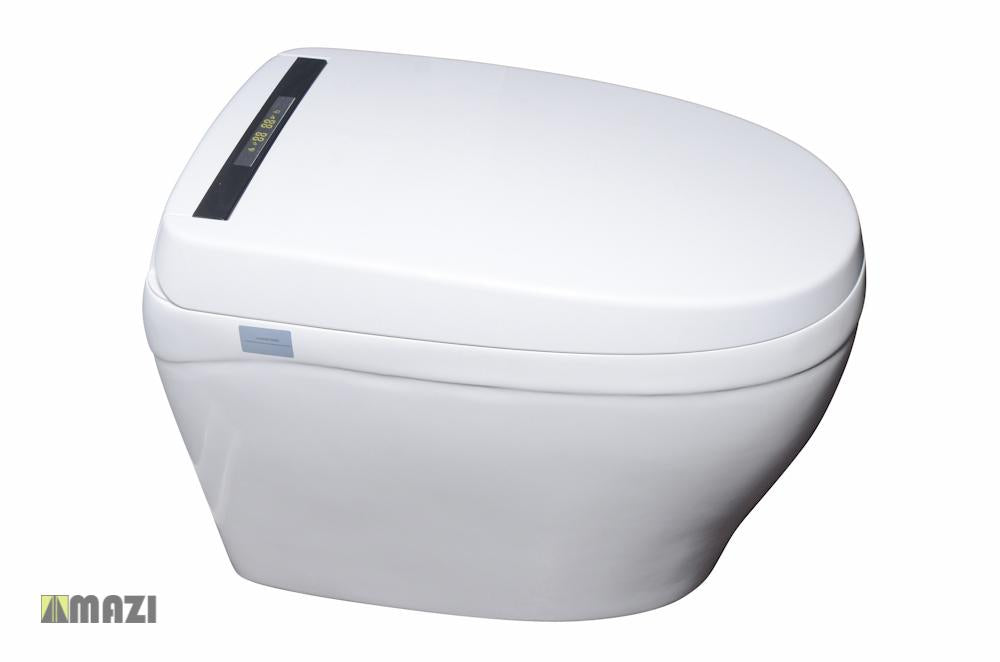 Smart Ceramic Toilet with Bidet & Auto Flush - Modern Touchless Bathroom Upgrade for Home & Commercial Use