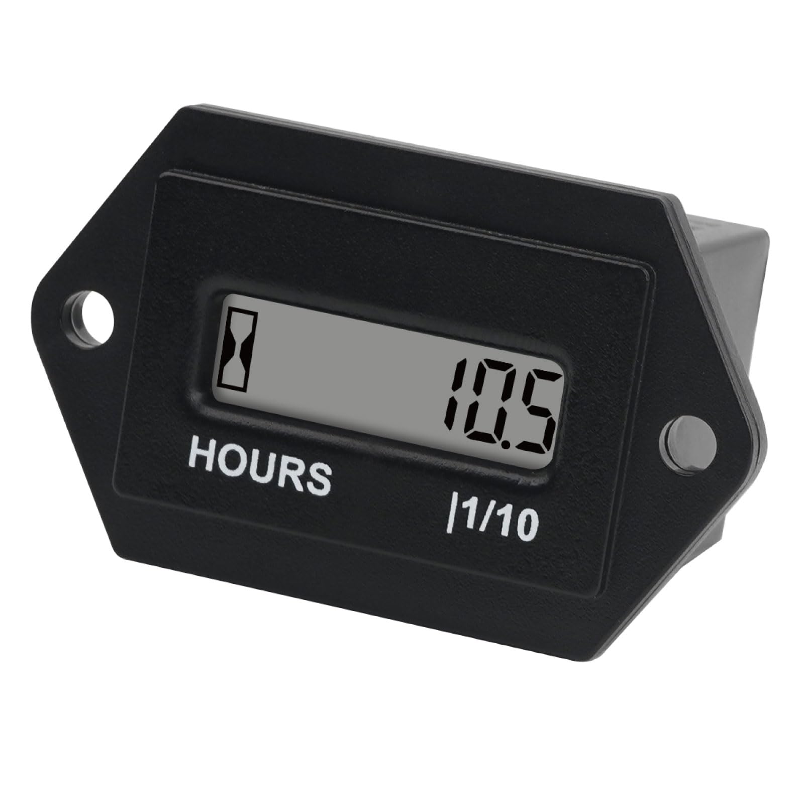 Jayron LCD Digital Hour Meter DC 4.5-90V Resettable TOT No Battery - Universal Engine Usage Timer for Lawn Mower, Generator, ATV, UTV, Chainsaw, Snowmobile & Power Equipment | Track Engine Hours for Maintenance & Warranty