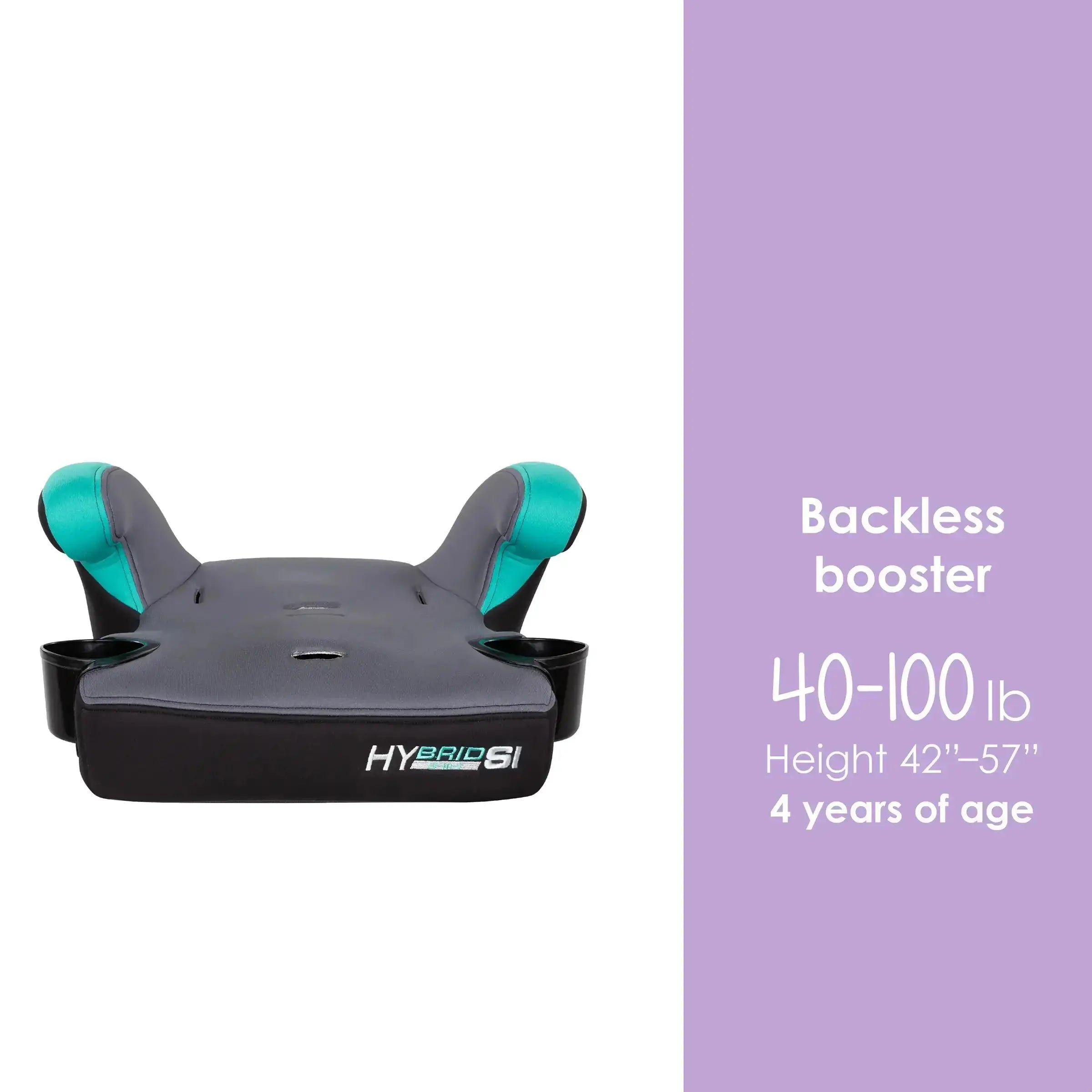 Hybrid™ SI 3-in-1 Convertible Booster Car Seat with Side Impact Protection - Safe for Infants, Toddlers & Big Kids | Perfect for Travel, School & Family Road Trips