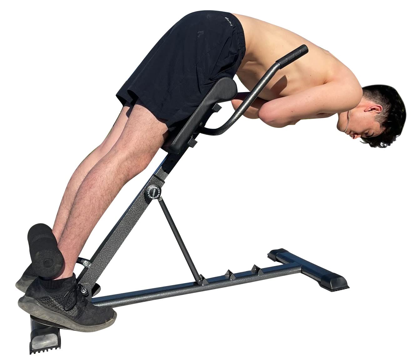 X Factor Hyperextension Roman Chair - Adjustable Hyper Bench for Core Strength Training, Ab Workouts & Back Exercises | Multi-Functional Home Gym Equipment with Dip Station & Foldable Design | Perfect for Home Workouts, CrossFit & Strength Training