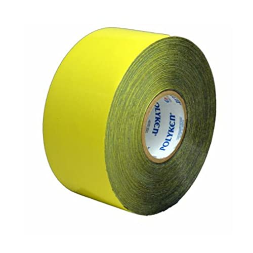 POLYKEN 826 Yellow Anti-Corrosion Tape 2 Inch Width x 100 Feet Length x 12 Mil Thickness - 24 Rolls for Pipe Protection, Metal Surface & Electrical Wiring