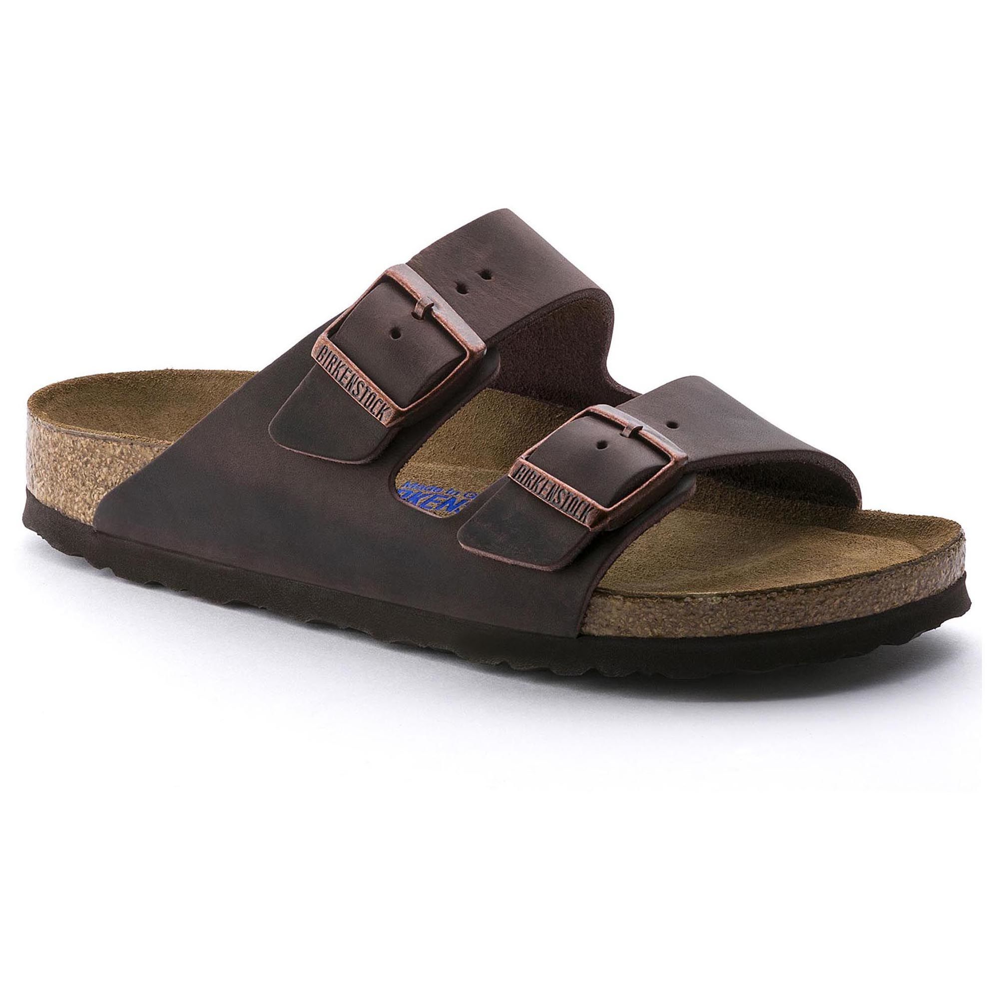 BIRKENSTOCK Arizona Soft Footbed Sandals - Unisex Habana Oiled Leather Comfort Shoes for Men & Women | Perfect for Casual Wear, Walking & Outdoor Activities