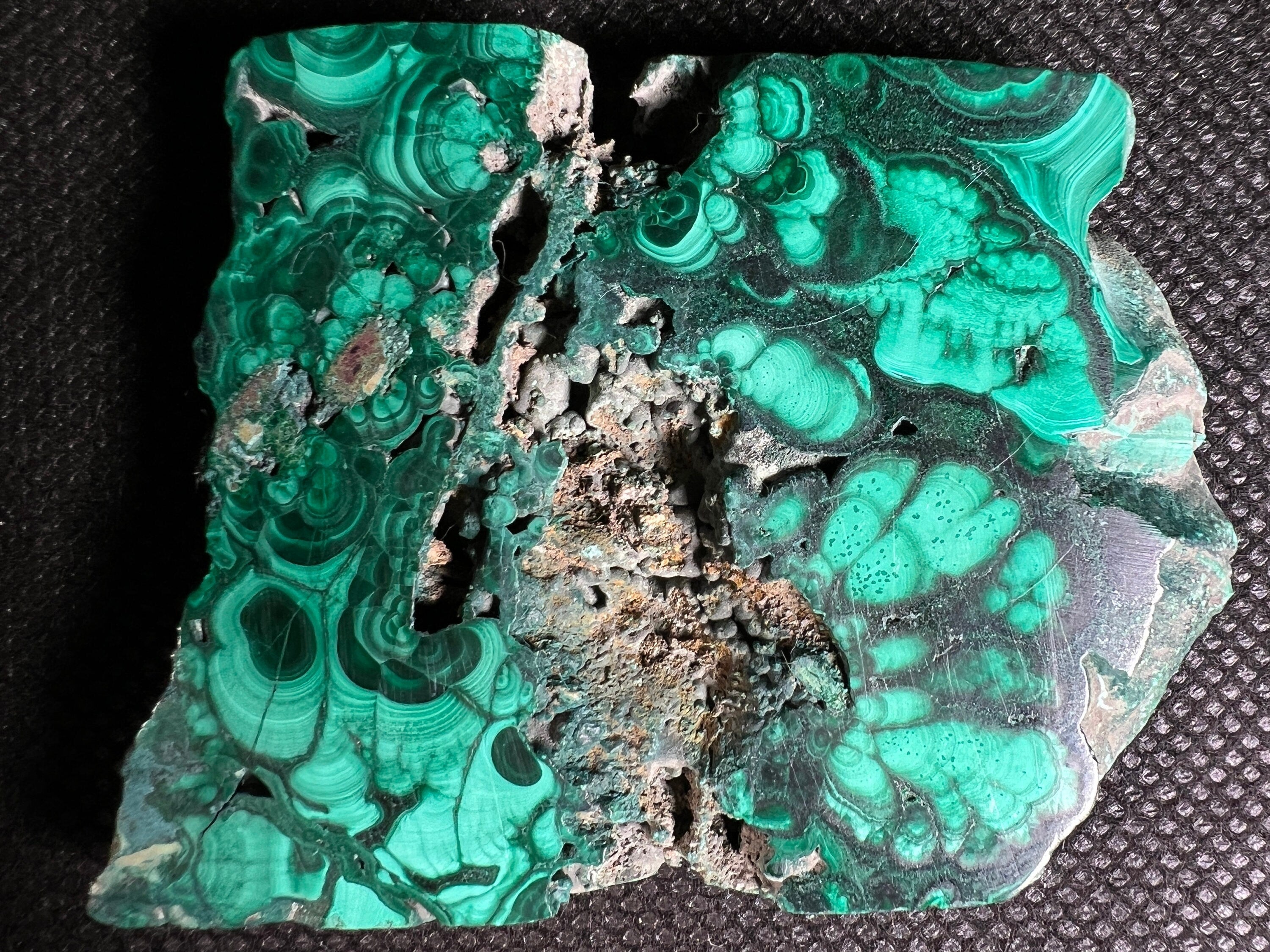 Premium MALACHITE Crystal Slab - Natural Green Malachite Stone for Jewelry Making, Unique Handmade Gift & Elegant Home Decor (50482) - Perfect for Healing Crystals Collection, Meditation Spaces & Luxury Interior Design