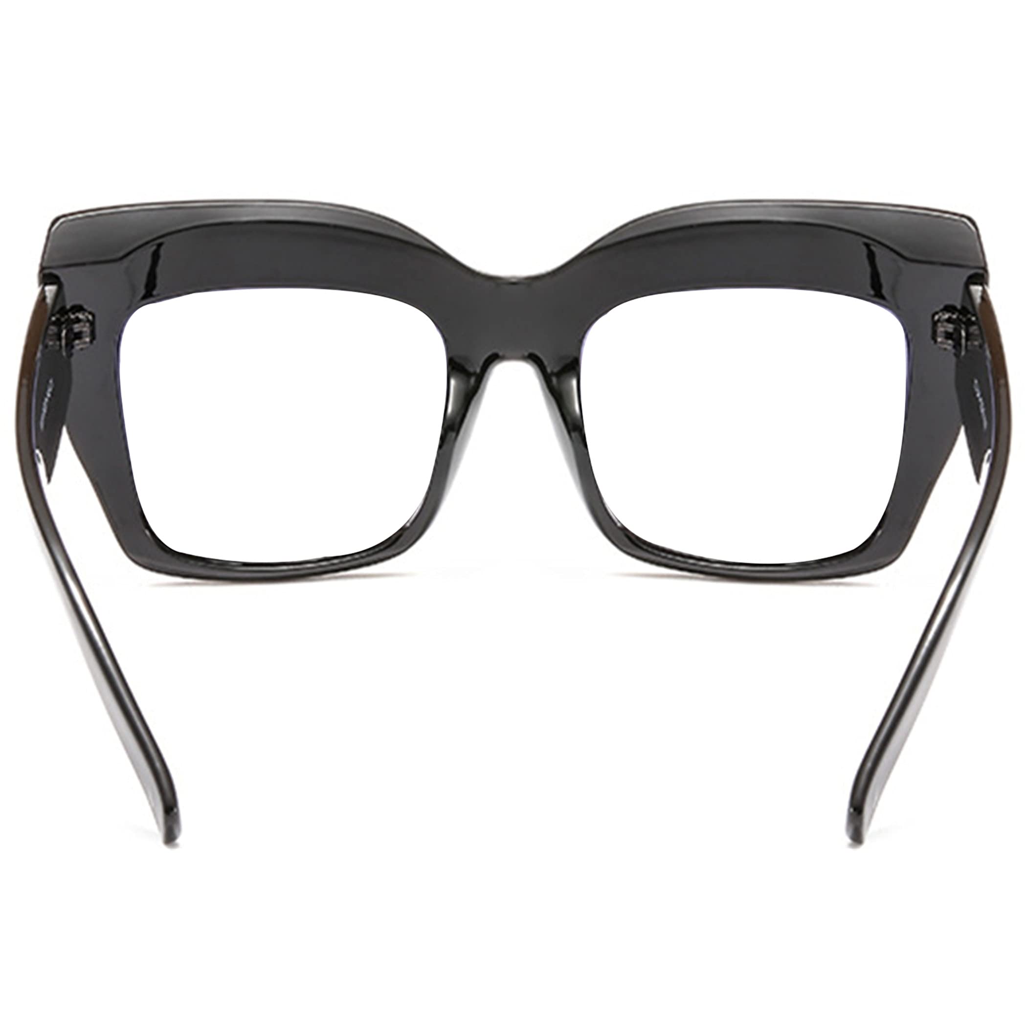 Bullabulling Square Oversized Glasses Frame - Trendy Reading Eyewear for Women | Perfect for Reading, Working & Fashion Accessories