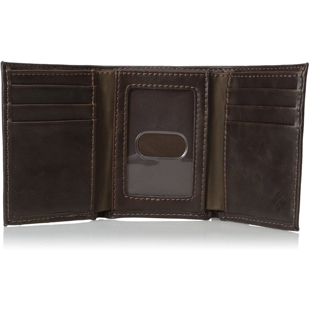 Columbia Men's RFID Blocking Leather Slim Trifold Wallet - Secure & Stylish Minimalist Wallet for Credit Cards & Cash - Perfect for Travel, Business & Everyday Use (Model 31CO1170)