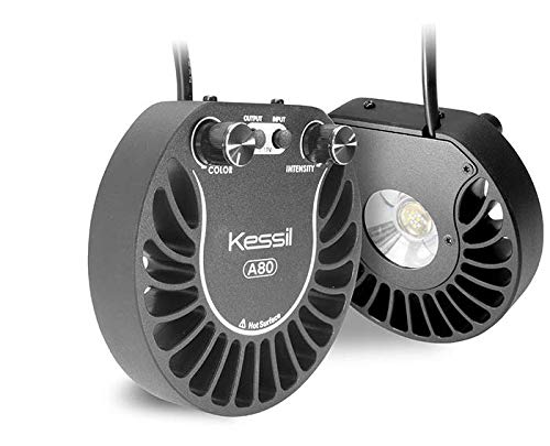 Kessil A80 Tuna Sun LED Aquarium Light - Low Profile Dense Matrix LED for Saltwater & Freshwater Fish Tanks - Perfect for Coral Growth and Planted Aquariums