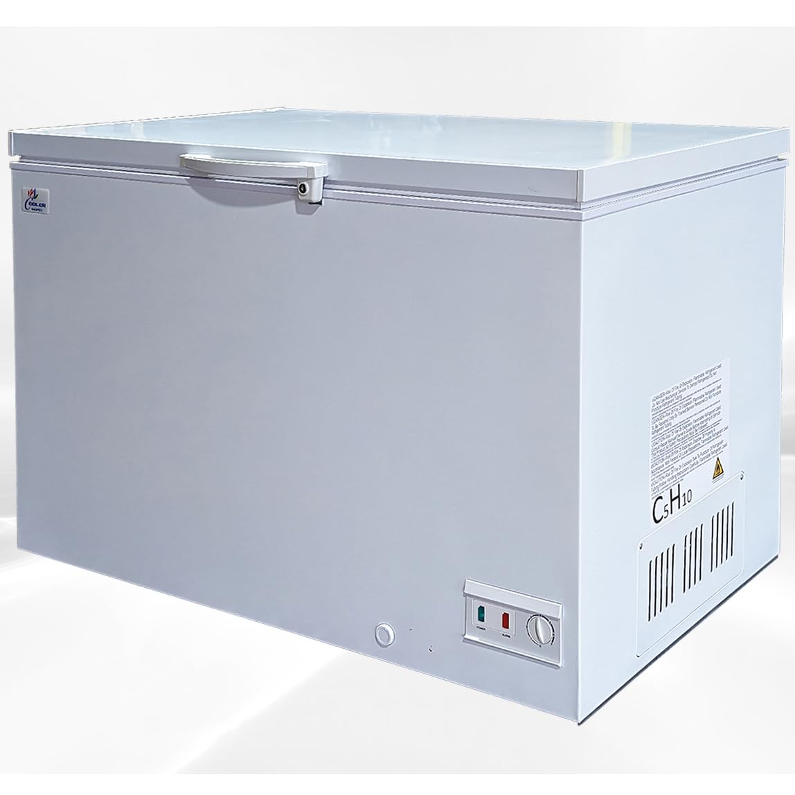 13 Cu.ft Commercial Chest Freezer - NSF Certified Restaurant Freezer, 50 Inch White Flat Top with Storage Baskets (Model BD450) - Perfect for Restaurants, Catering, and Food Storage Businesses