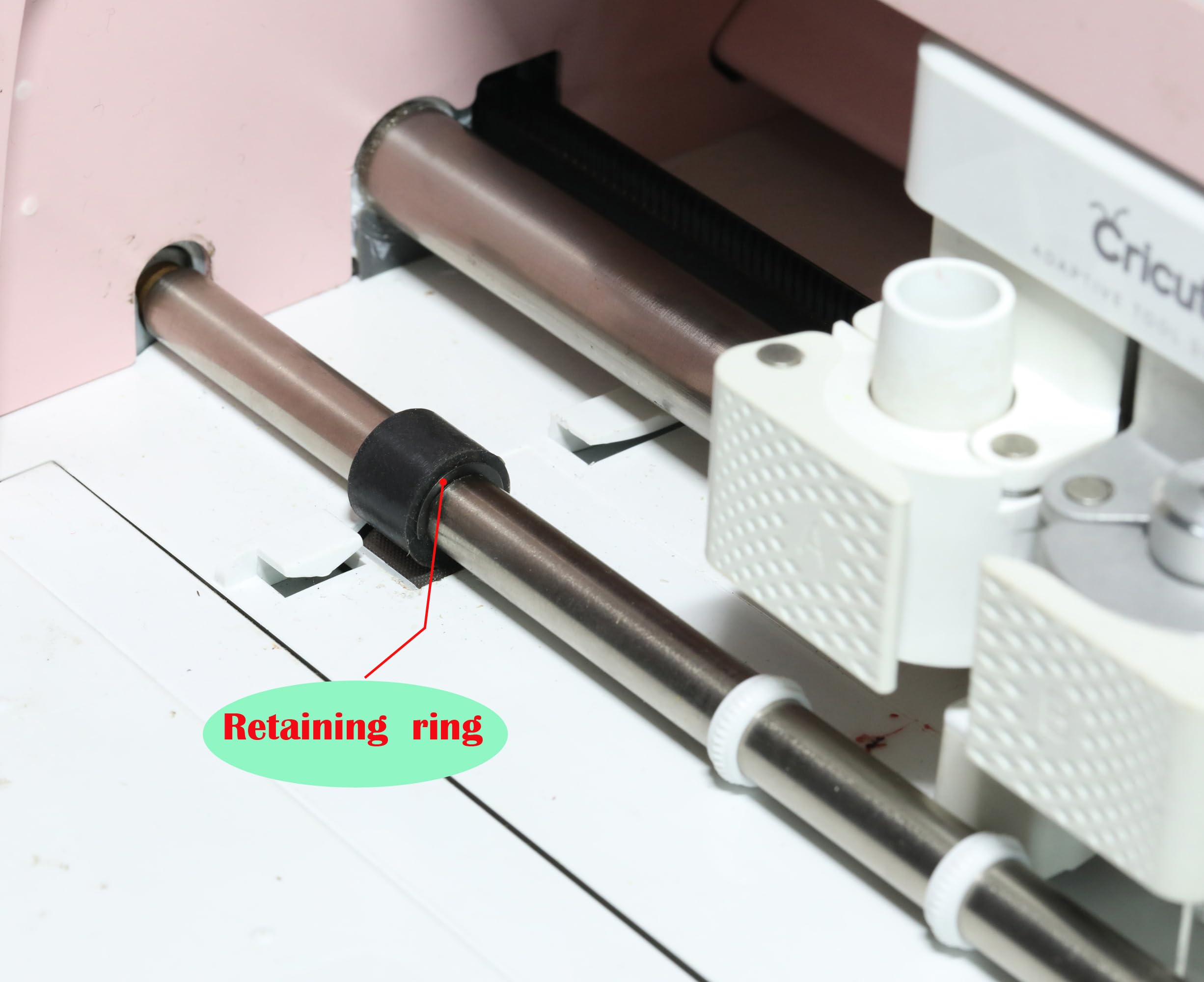 12-Piece Retaining Clip Rings for Cricut Maker & Explore Air - Secure Rubber Roller Wheels, Prevent Movement - Perfect for DIY Crafting, Vinyl Cutting, and Scrapbooking Projects