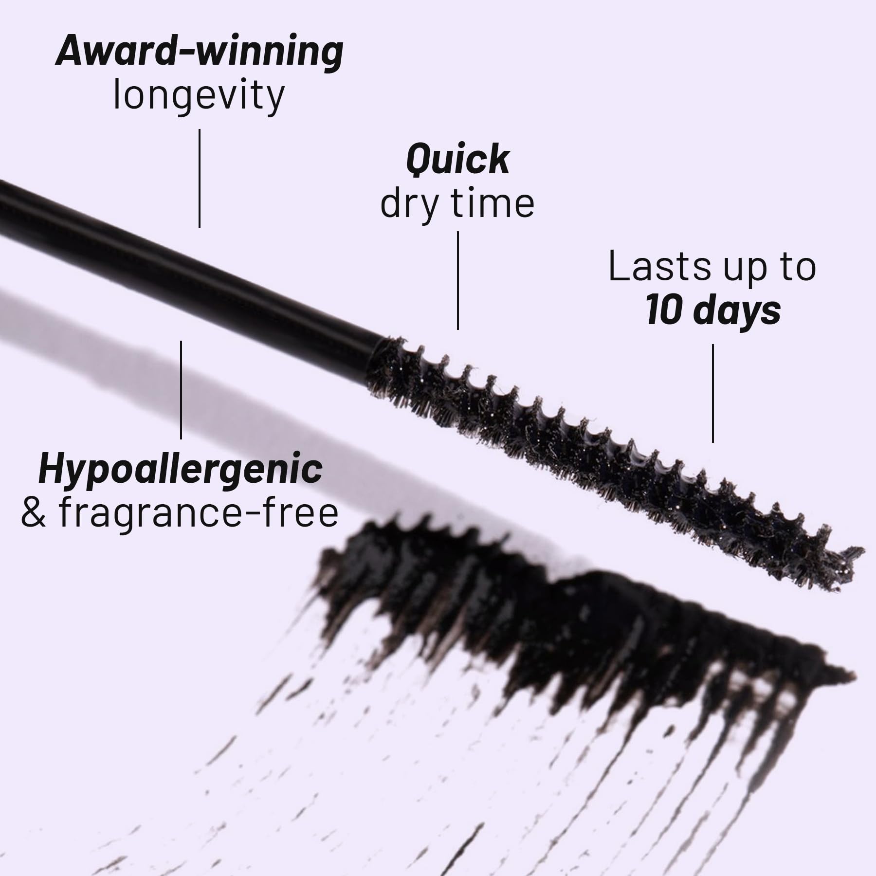 Lilac St - Eternal Bond Black Lash Glue & Lash Crystal Coat - Long Lasting Fast Drying Eyelash Adhesive - Waterproof Vegan Lash Sealant for Extended Wear, Reduces Stickiness & Keeps Lashes Clean - Perfect for Weddings, Parties & Daily Makeup Looks