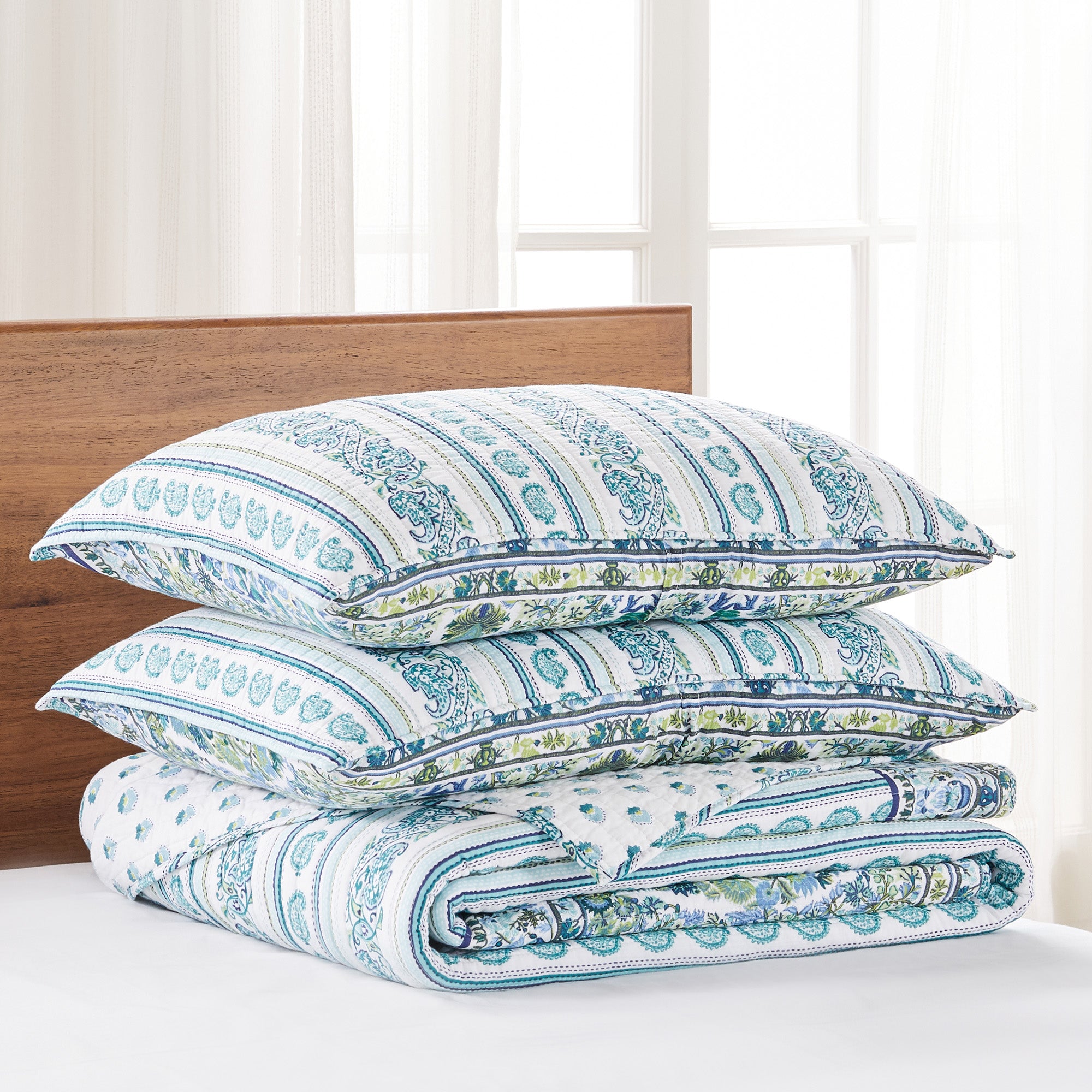 Yasmina Queen Size Quilt Set - Soft & Breathable Bedding Comforter for All Seasons | Perfect for Master Bedroom, Guest Room & Cozy Home Decor