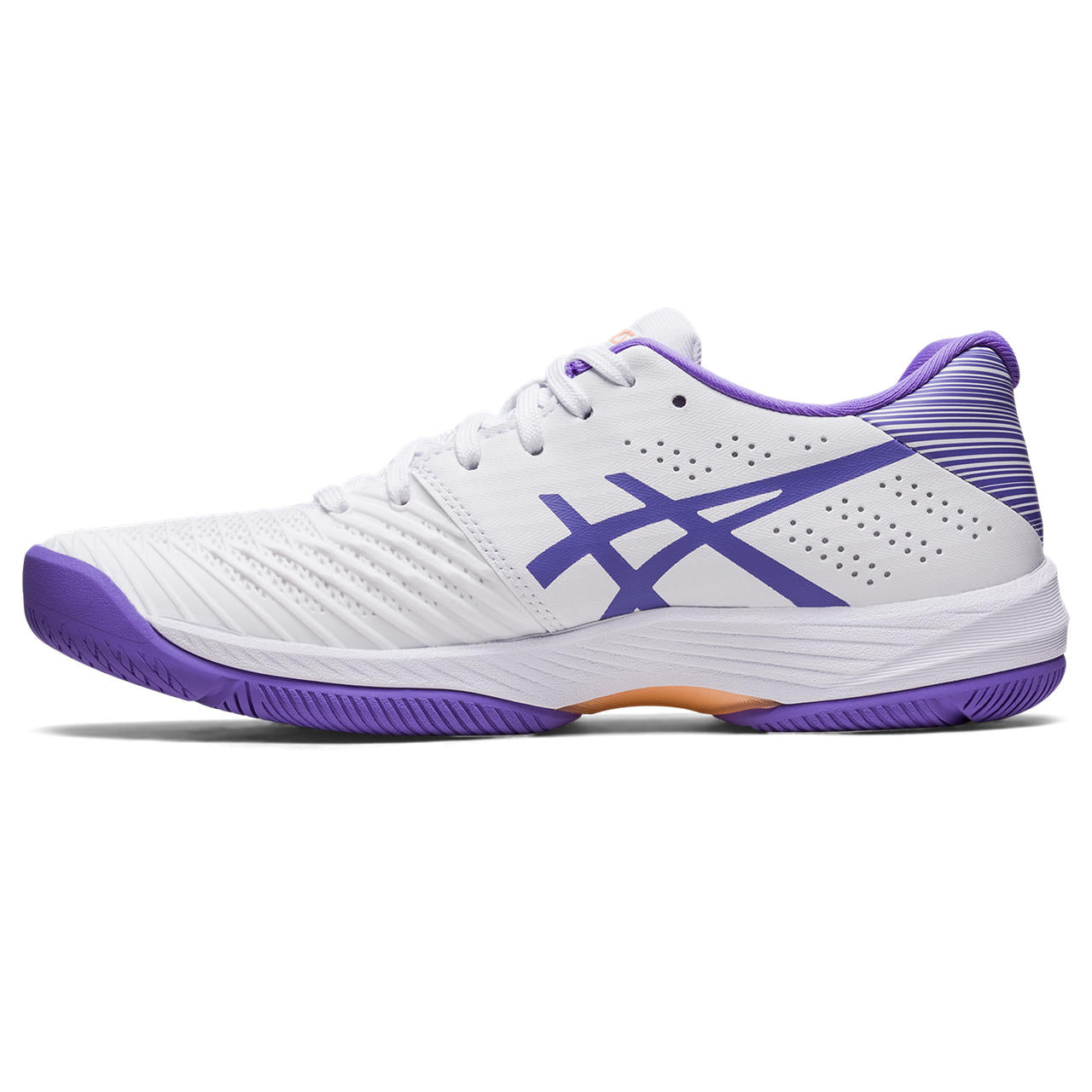 ASICS Solution Swift FF Women's Tennis Shoes - Lightweight Performance Court Shoes for Women (White/Purple) | Perfect for Competitive Matches & Training Sessions
