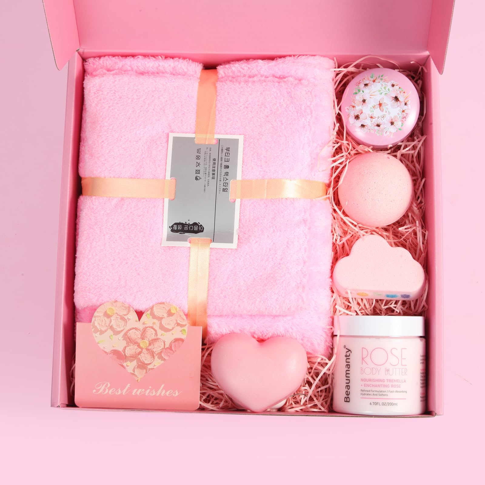 Valentine's Day Spa Gift Basket Set for Women - Perfect Gift for Mom, Wife, Girlfriend, Sister | Birthday, Christmas, Mother's Day & Wedding Present | Relaxation & Self-Care Luxury Gift Box | Ideal for Anniversary, Get Well Soon & Pampering Treats at Home