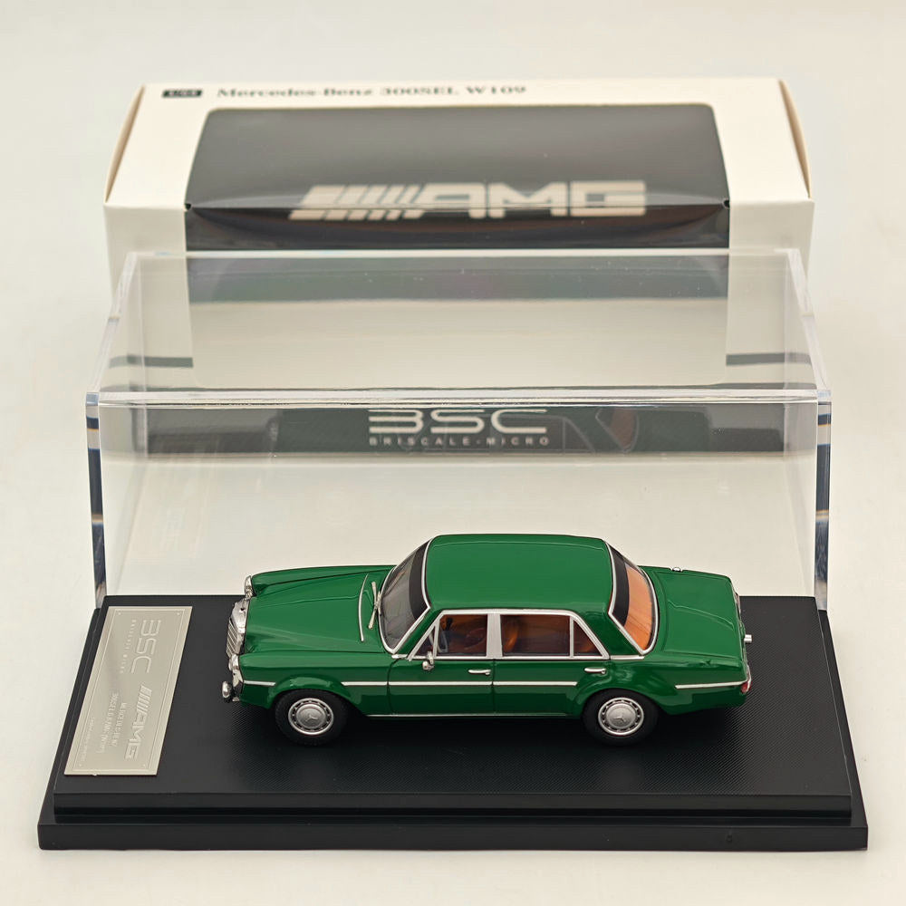 1:64 Mercedes Benz 300SEL W109 AMG Green Diecast Car Model - Collectible Toy Car for Adults & Kids - Perfect for Display, Gifts, and Racing Enthusiasts