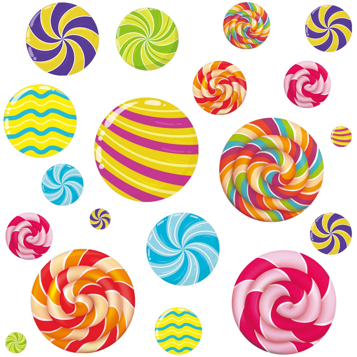 Christmas Peppermint Floor Decals - 36Pcs Self-Adhesive Round Stickers for Holiday Candy Party Decorations | Perfect for Home, Office & Classroom Festive Decor