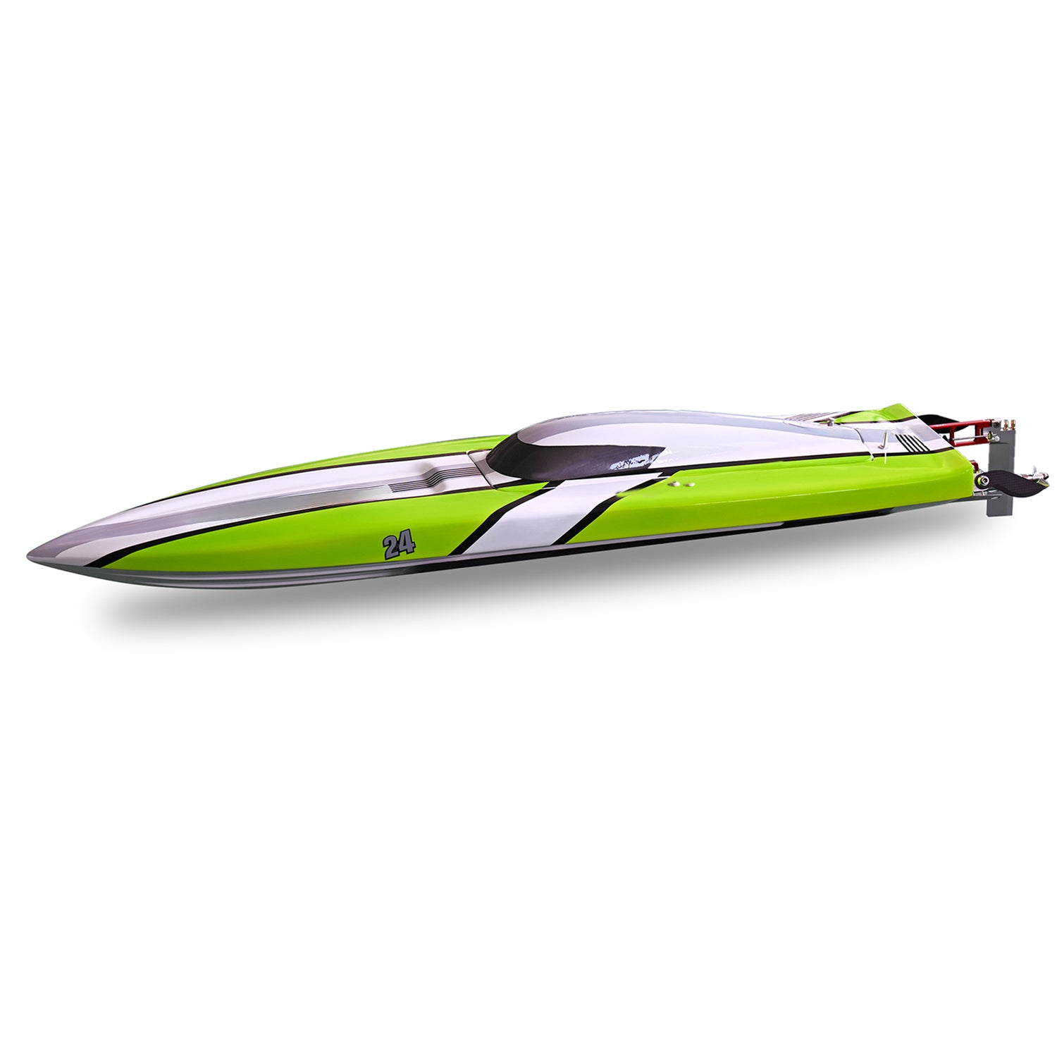 DTRC 24X Kevlar RC Racing Boat - Waterproof Brushless ESC with Water Cooling System - High Speed Remote Control Electric Model for Pools & Lakes - Perfect for Hobbyists & Competitive Racing