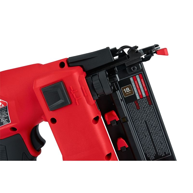 M18 FUEL 18V Brushless Cordless 18-Gauge Brad Nailer Kit (2746-21CT) - Lithium Ion Battery Included - Perfect for Trim Work, Cabinetry, and DIY Home Projects