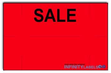 192,000 Primark 1912 Compatible Fluorescent Red General Purpose Labels for Primark P-14 Price Guns with Security Cuts - Perfect for Retail Pricing, Inventory Management and Warehouse Organization