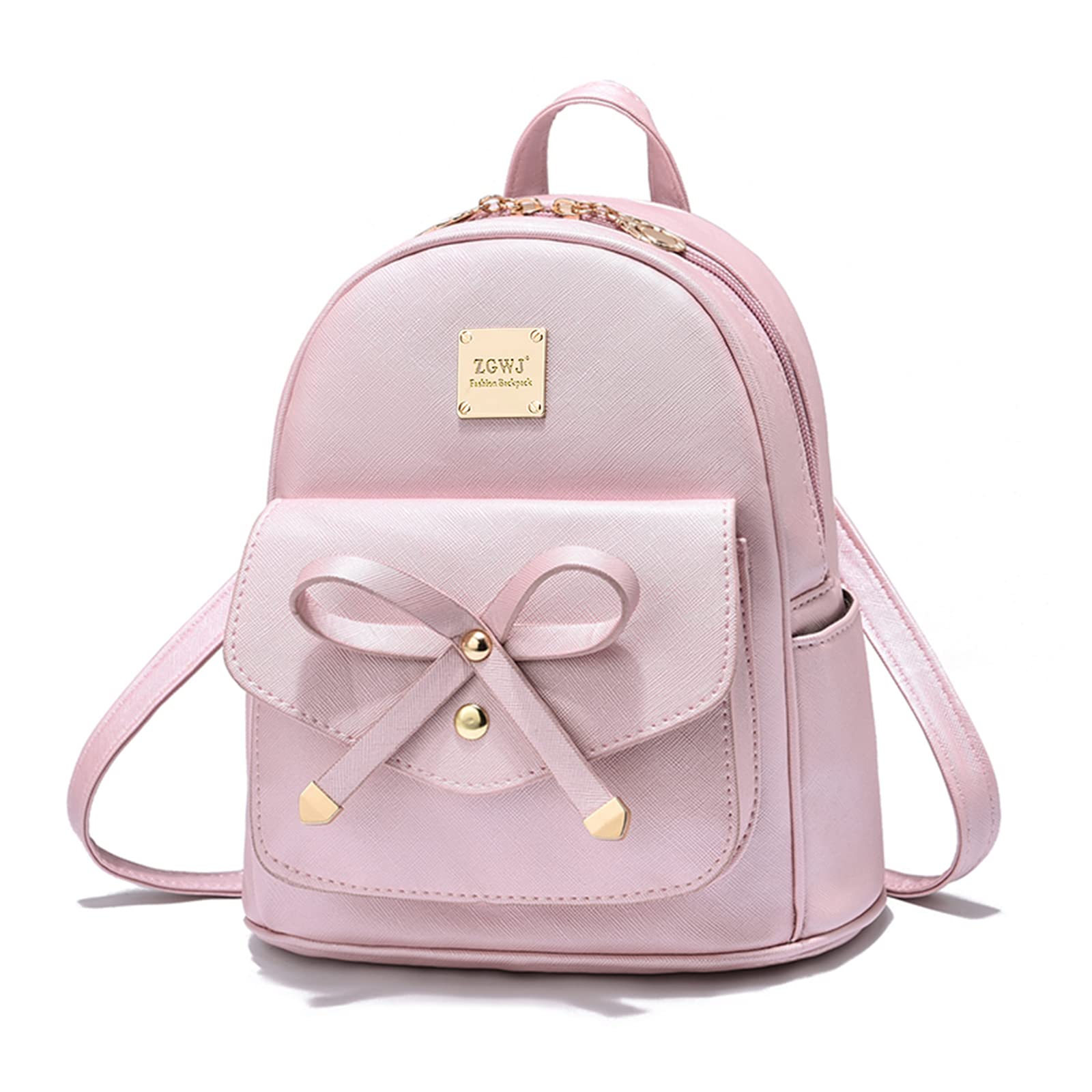 Cute Mini Leather Backpack Purse with Bowknot - Small Casual Daypack for Women & Girls | Perfect for Travel, School, Shopping and Daily Use