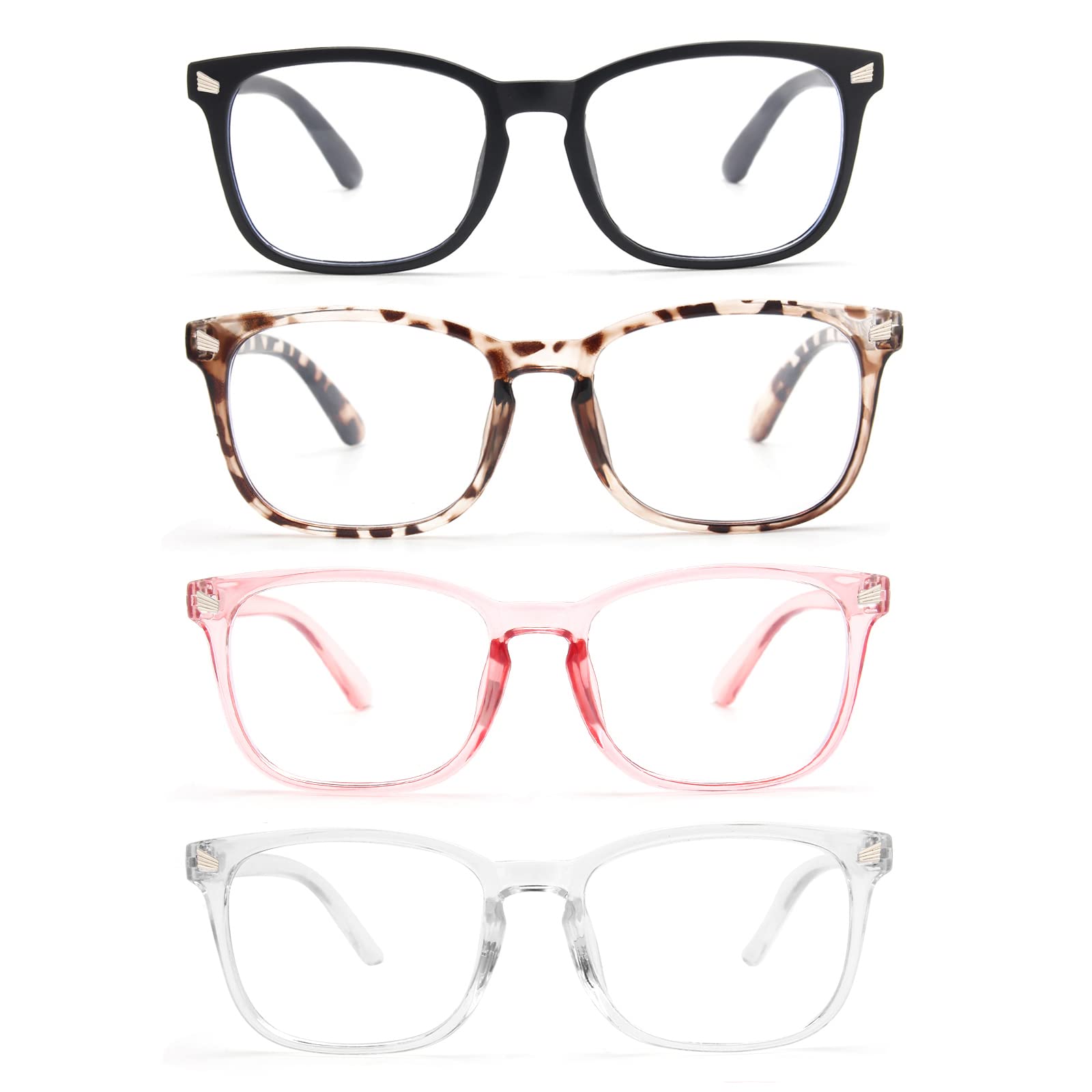 CCVOO Blue Light Blocking Reading Glasses for Women & Men - Anti-Glare Computer Glasses with UV Protection - Perfect for Office Work, Screen Time & Digital Eye Strain Relief