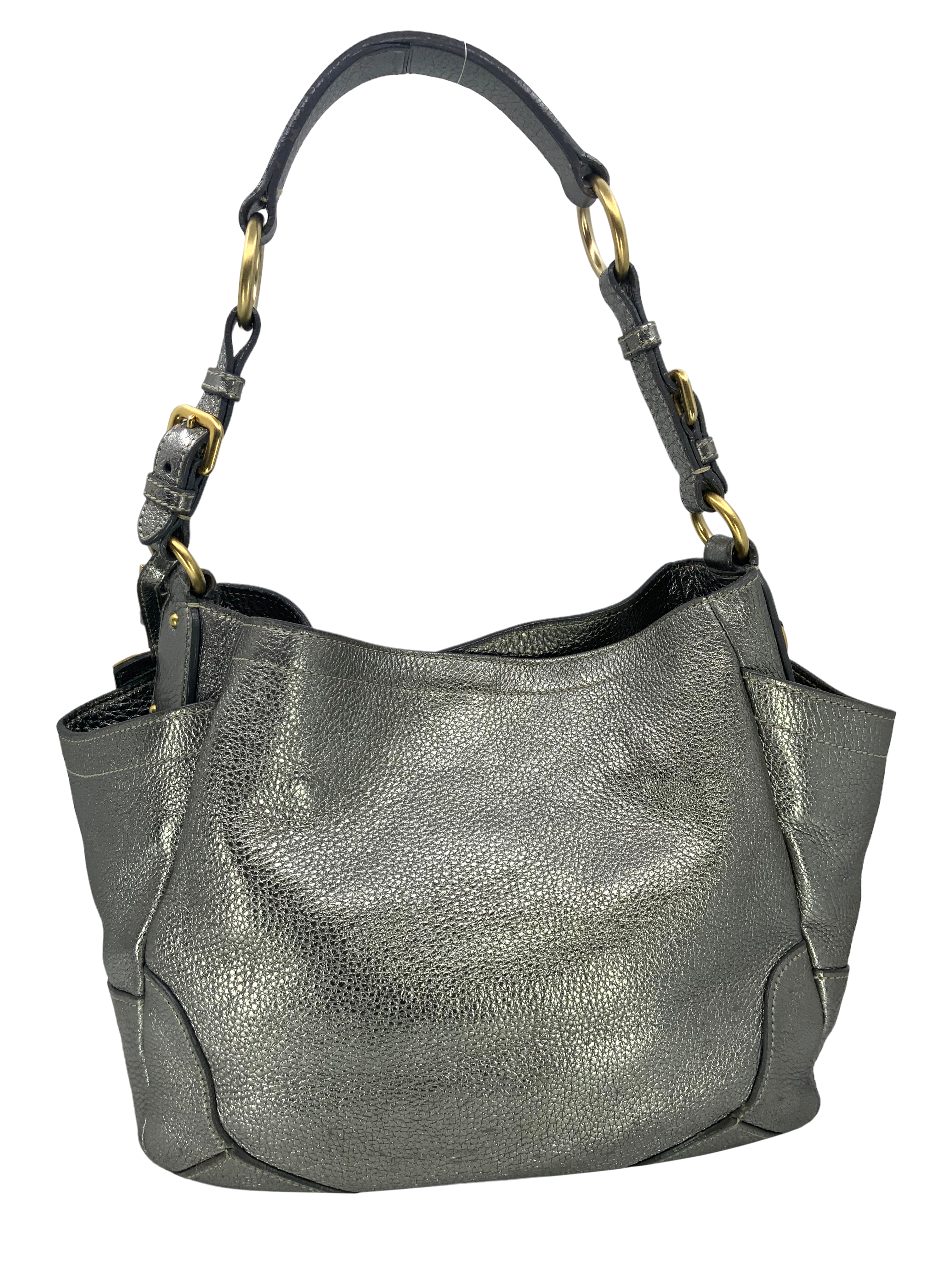 Prada Side Pocket Zip Vitello Daino Hobo Shoulder Bag - Luxury Leather Handbag for Women, Perfect for Work, Travel & Everyday Use