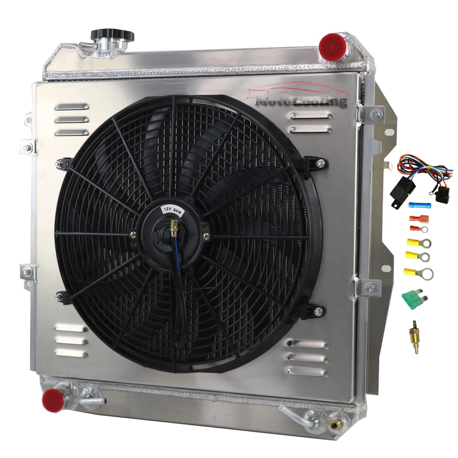 High-Performance All-Aluminum Radiator for 1988-1995 Toyota 4Runner & Pickup 3.0L V6 (AT/MT) - 3-Row Cooling System with 16