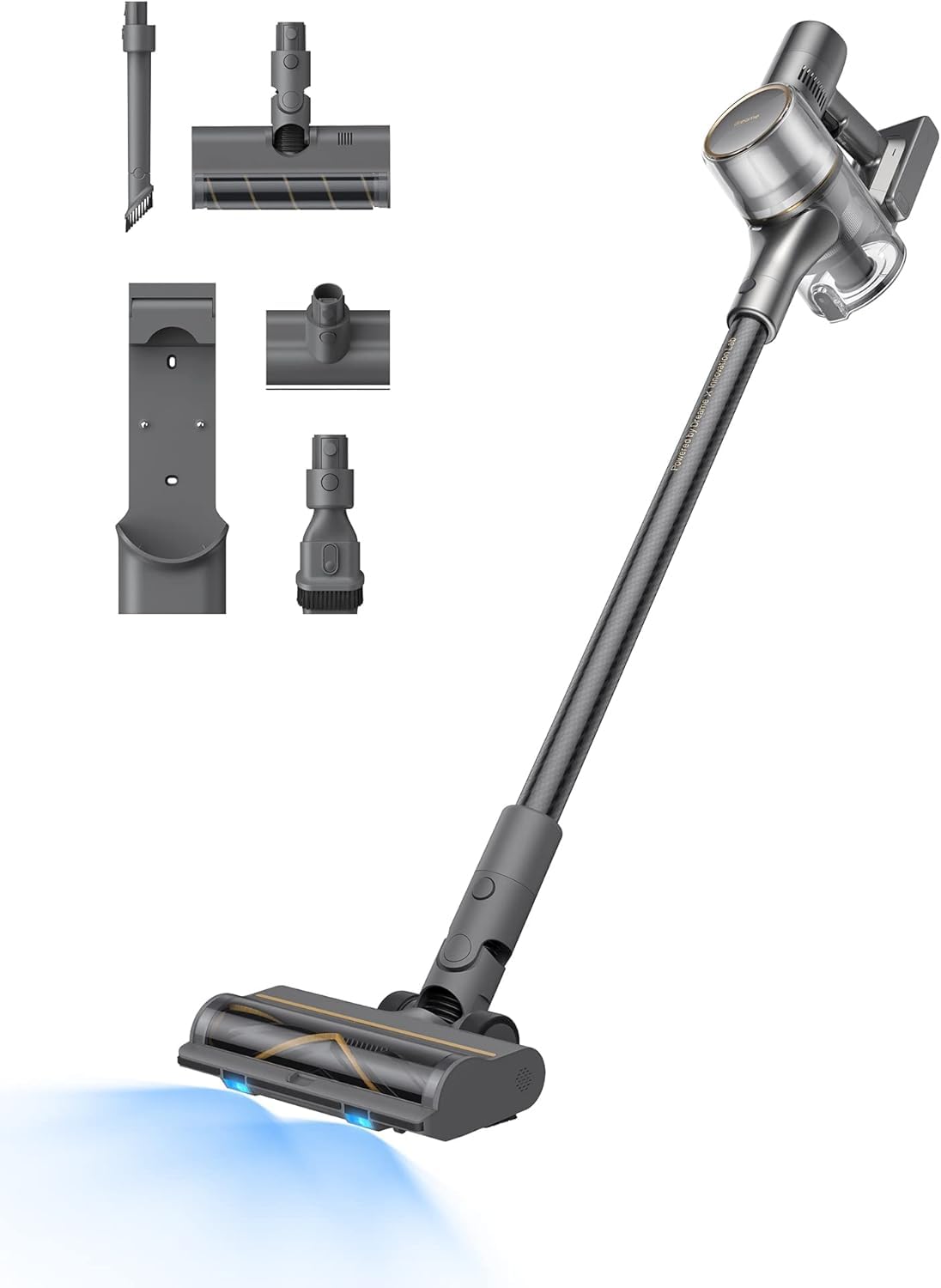 dreame R20 Cordless Vacuum Cleaner - Powerful Stick Handheld Vacuum with Dual Brush Heads, 90 Min Runtime, Rechargeable for Hard Floors, Carpets & Pet Hair | Ideal for Home Cleaning, Quick Pickup & Pet Owners