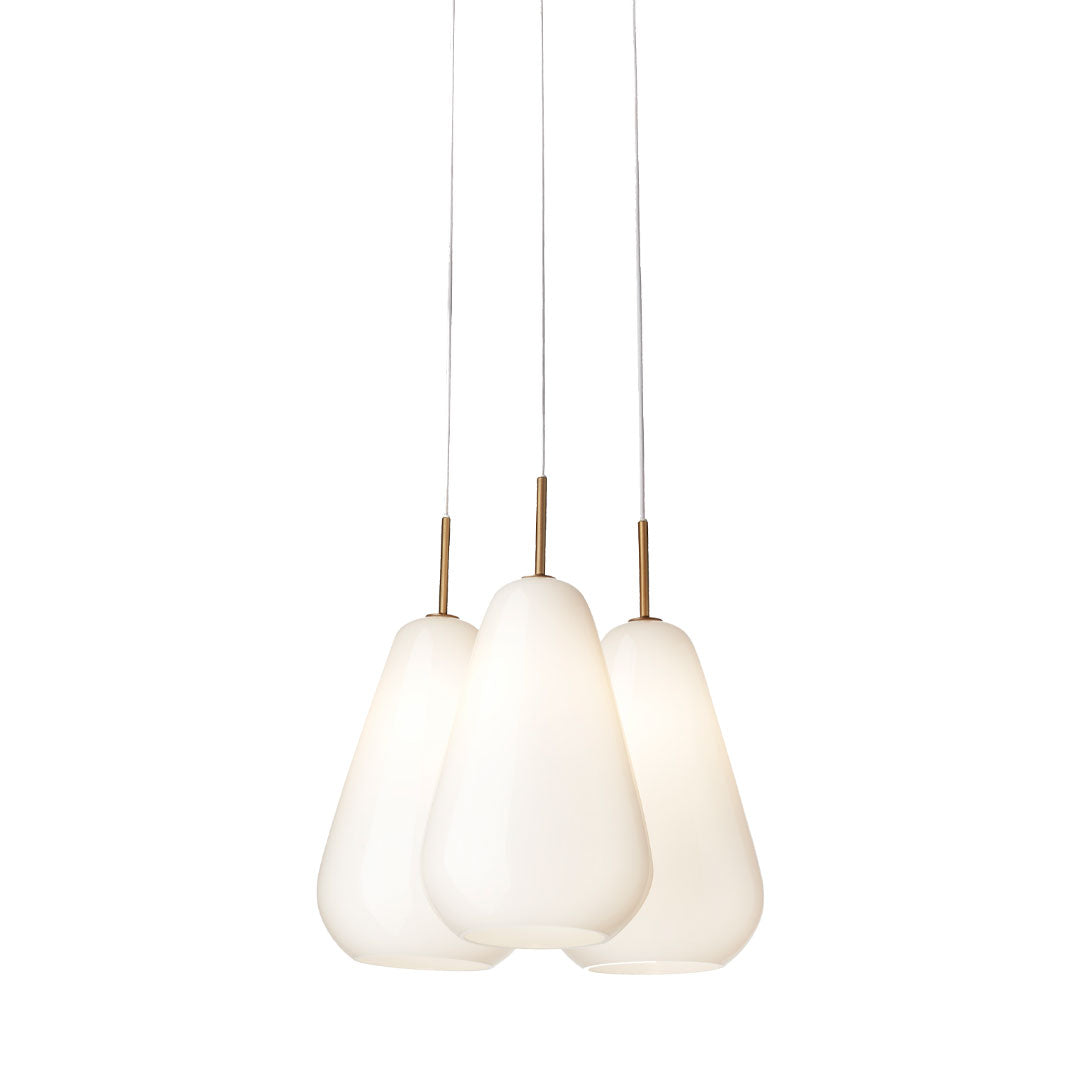 Anoli 3-Light Crystal Chandelier - Modern Elegant Ceiling Light Fixture for Dining Room, Bedroom, Living Room & Foyer Decor