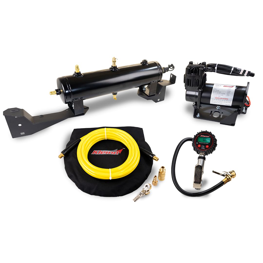 Kleinn RZR1000-OBA Black Onboard Air System for Polaris RZR XP1000 - Off-Road Vehicle Air Compressor Kit (No Horns Included) - Perfect for Trail Riding, Overlanding & Off-Road Adventures
