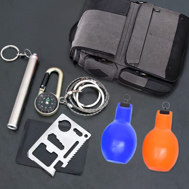 Eco-Fused 2X Hand Squeeze Whistles with Lanyards for Sports & Outdoor Activities