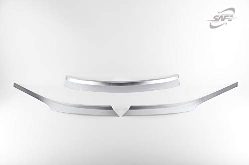 2013-2018 Hyundai Santa Fe Sport Chrome Hood Guard - 3 Piece Bonnet Protector for Enhanced Vehicle Protection | Perfect for Off-Roading, Highway Driving & Car Shows