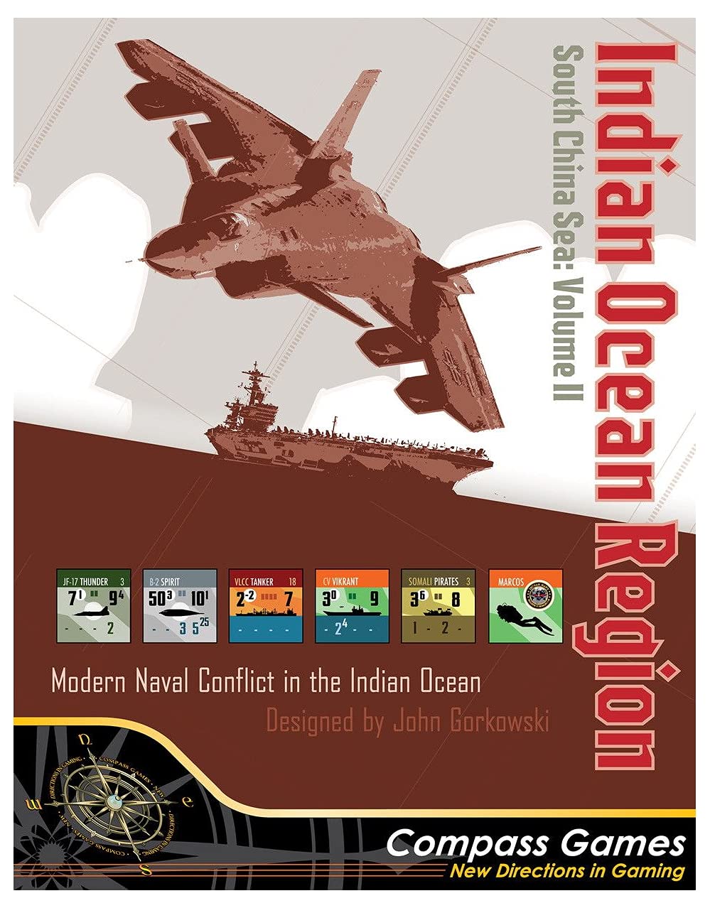 Indian Ocean Region: South China Sea Vol. II - Strategic Board Game by Compass Games | Historical War Simulation for Adults & Strategy Game Enthusiasts | Perfect for Game Nights & Military History Buffs