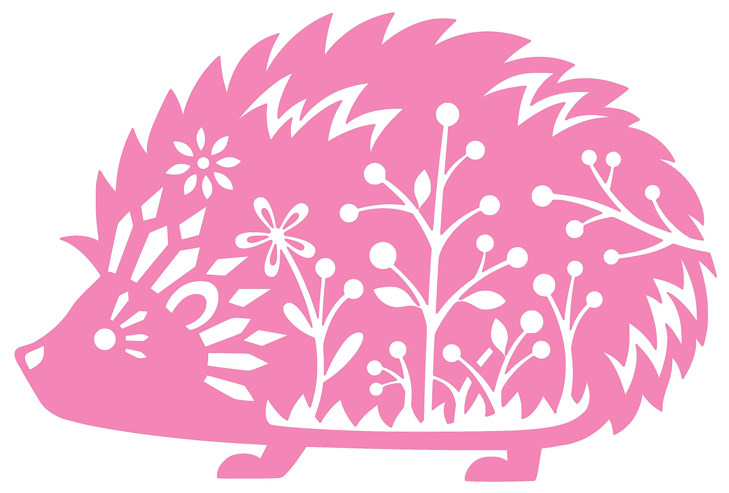 Whimsical Hedgehog Vinyl Decal Sticker - African Pygmy & Daurian Style - 11x7.5 Inch Wall Art for Nursery, Laptop, Water Bottle Decor - Cute Animal Stickers for Kids Room & DIY Crafts