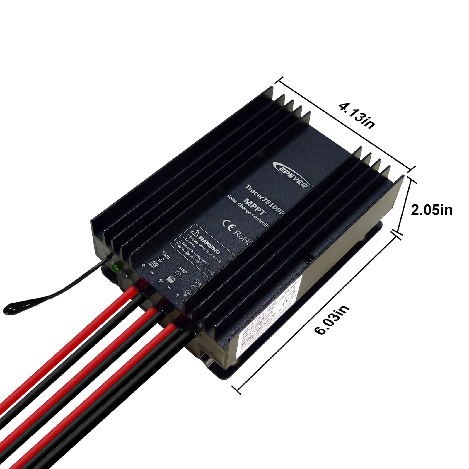 EPEVER 30A MPPT Solar Charge Controller 12V/24V Auto, IP67 Waterproof, 100V Max PV Input - Solar Panel Regulator Kit for Sealed/Gel/Flooded/Lithium Batteries (Includes MT50+RS485) - Perfect for Off-Grid Solar Systems, RVs, Boats & Home Energy Storage
