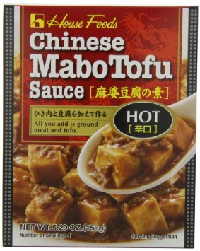 House Foods Chinese Mabo Tofu Sauce (Spicy Hot) - 5.29oz - Authentic Szechuan Flavor for Stir Fry, Noodles & Rice Dishes - Quick & Easy Asian Cooking