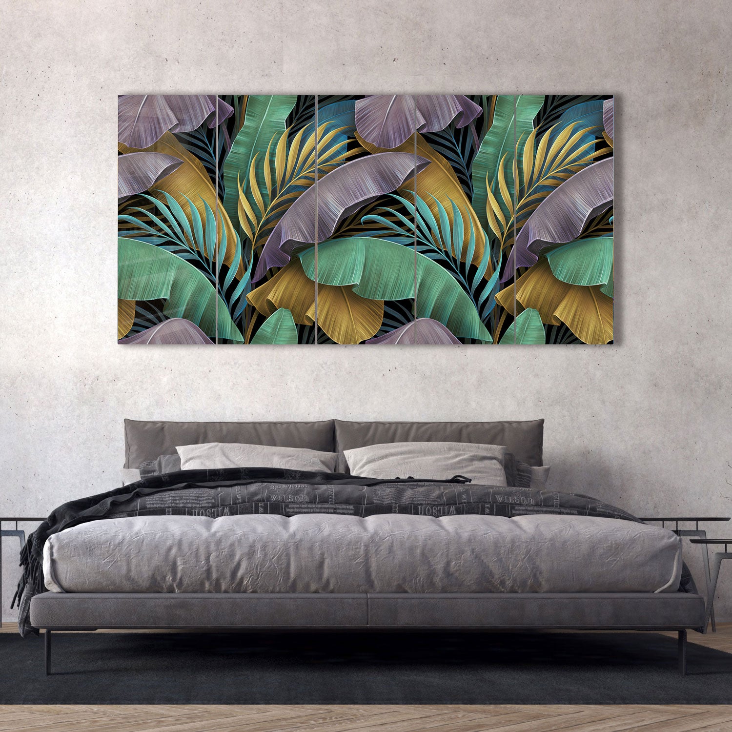 Tropical Leaves for Home Decor | Artificial Palm Leaves for Wall Art, Party & Wedding Decorations | Perfect for Boho, Jungle & Tropical Themes