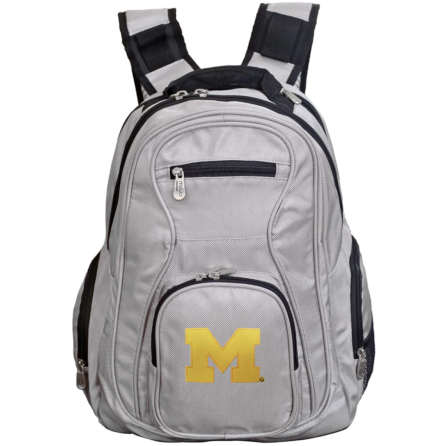 NCAA Laptop Backpack 19-Inch Grey - Durable College Student Backpack for School, Travel & Work - Fits 15-17 Inch Laptops