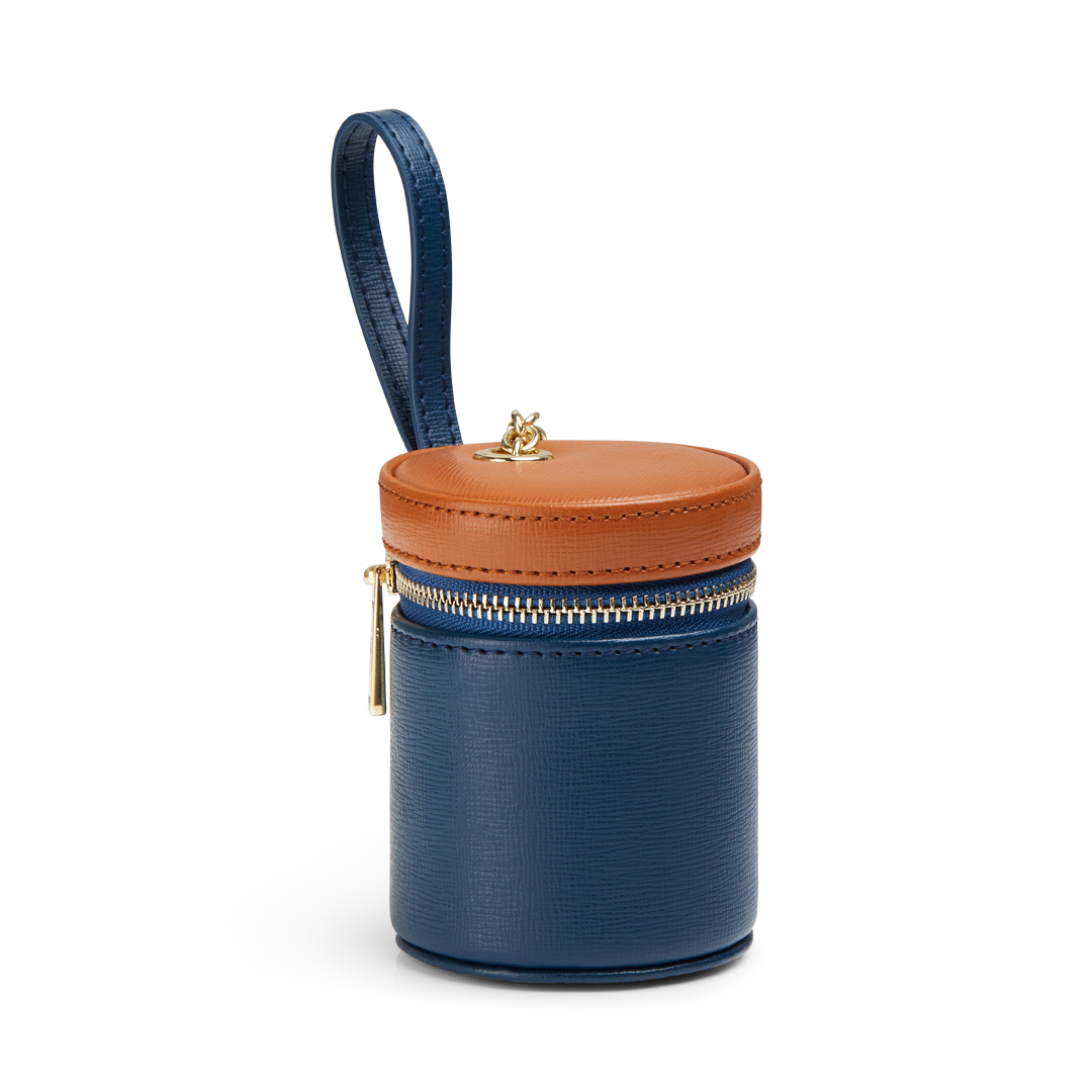 Blue & Brown Dog Treat Pouch - Durable & Stylish Pet Training Treat Bag for Dogs, Cats, and Small Animals - Perfect for Outdoor Walks, Hiking, and Training Sessions