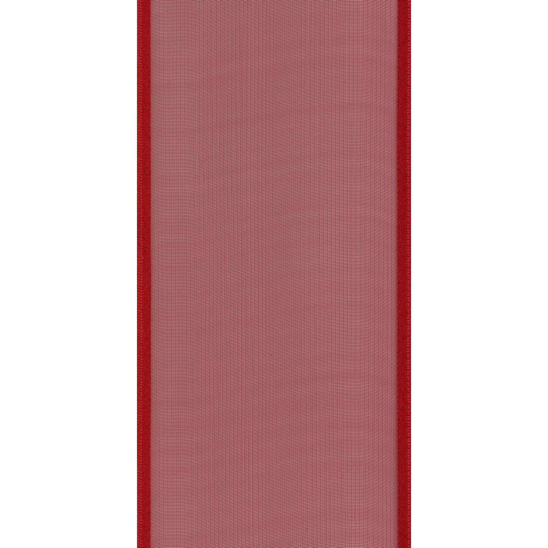 Berwick Offray Arabesque Wired Red Ribbon - Premium Decorative Ribbon for Gift Wrapping, Floral Arrangements, and DIY Crafts