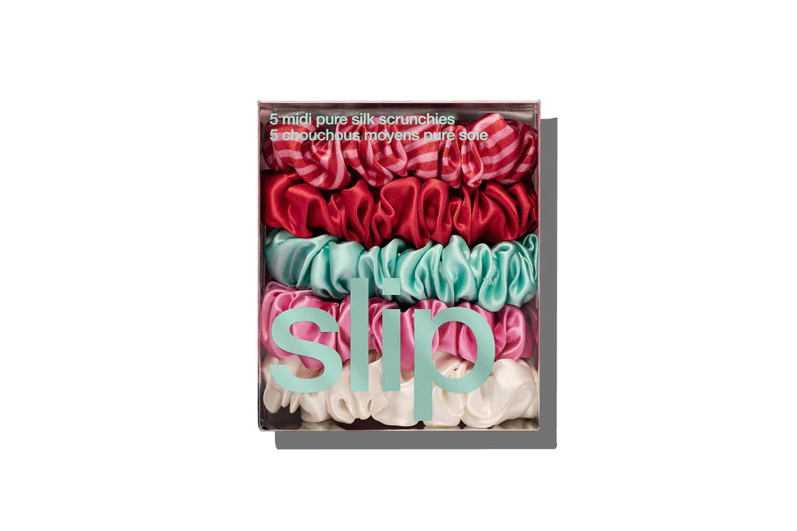 Gelati Midi Scrunchies - Soft Stretchy Hair Ties for Women & Girls - Perfect for Ponytails, Buns & Everyday Hair Styling